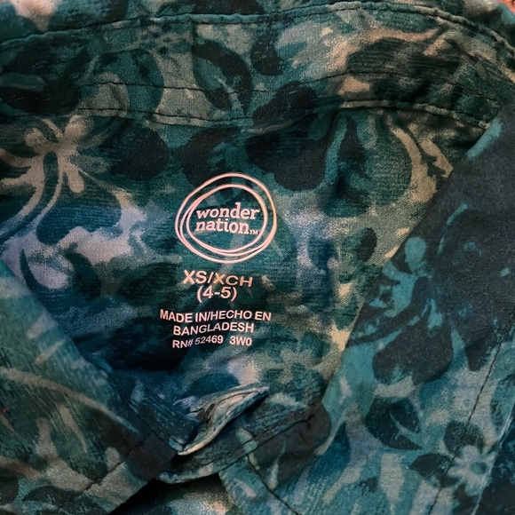 NWT Wonder Nation Boys Shirt size xs(4-5) - Picture 4 of 4